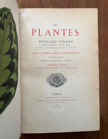 null Les plantes
Paris, chez J. Rotschild 1872. In-4. Dos à caissons, pièce de t...