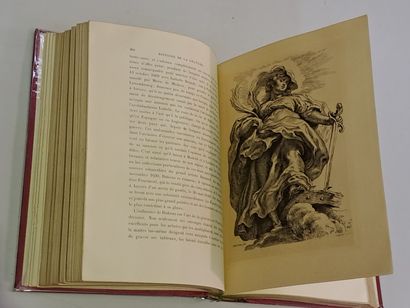 null Ensemble de cinq cartonnages Hachette . 1) Duplessis, Histoire de la gravure,...
