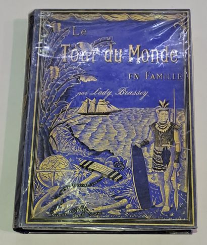 null Ensemble de 4 cartonnages Mame. 1) Lady Brasey, le tour du monde en famille....