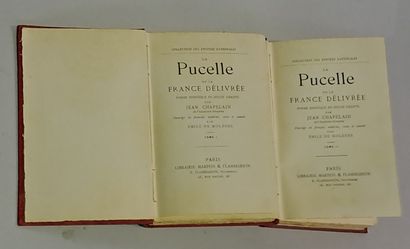 null Ensemble de 4 cartonnages Flammarion et 3 titres. 1) Jean Chapelain, La pucelle...