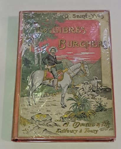 null Ensemble de 3 cartonnages Mame. 1) G. Saint-Yves, Les libres burghers, ill....