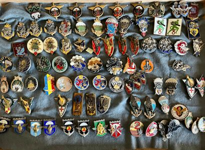 87枚跳伞员徽章，包括第8届Rpima、第9届RCP、第13届RDP。