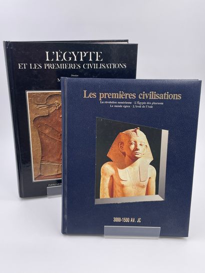 2卷。 
- 埃及和最初的文明--文明的曙光》，（《文明百科全书》），马塞尔-布里昂编，巴黎艺术与制造业出版社，1974年。
-...