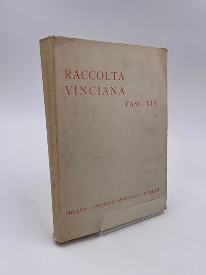 null 1 Volume : "Raccolta Vinciana, Fascicolo XIX", Milano, Castello Sforzesco, 1962,...