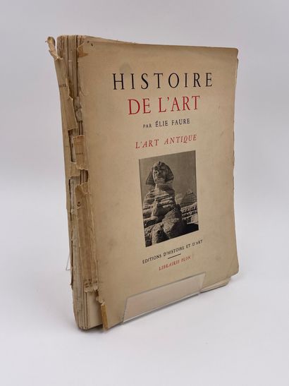 null 1 Volume : "Histoire de l'Art - L'Art Antique", Élie Faure, Collection ' Ars...