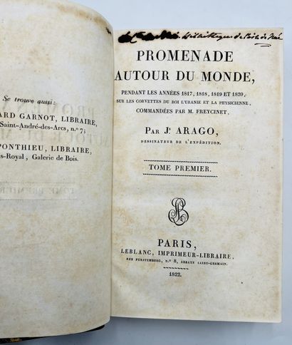 ARAGO, Jacques Promenade autour du monde, pendant les années 1817, 1818, 1819 et...