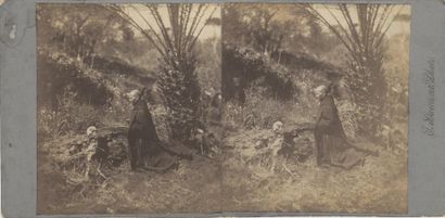 null Divers, c. 1855-1870 Photographie spirite, ermite, épreuve à mouvement, études...