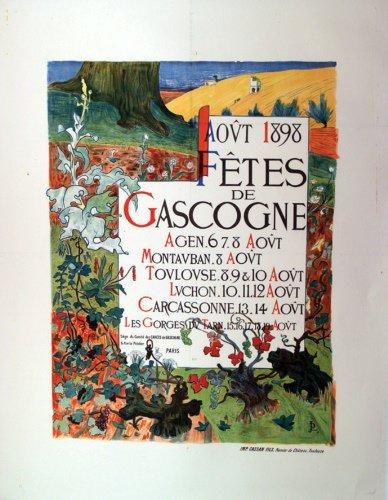 JEAN PAUL Fêtes de Gascogne 1898- Carcassonne - Toulouse - Montauban - Cassan Fils...