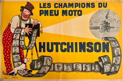 MICH (Jean Marie Michel LIEBEAUX dit) d'après. Hutchinson motorcycle tire champions....