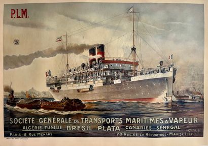 SEBILLE Albert. P.L.M. Société Générale de Transports Maritimes à Vapeur. Algeria...