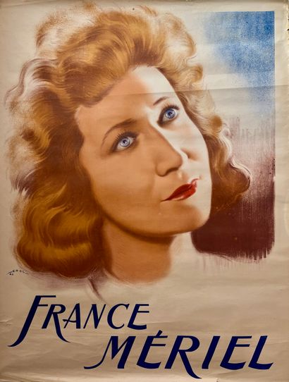 EROL. France Mériel. 1940. Un ensemble de 10 affiches. Impression lithographique....