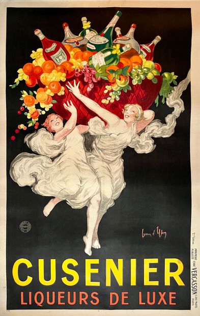 D'YLEN Jean. Cusenier liqueur de luxe. Circa 1920. Lithographic poster. Imprimerie...