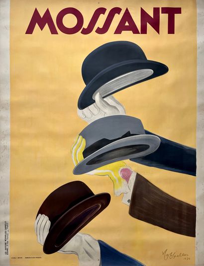 CAPPIELLO Leonetto. Mossant. 1938. Lithographic poster. Les Editions Nouvelles Cappiello....