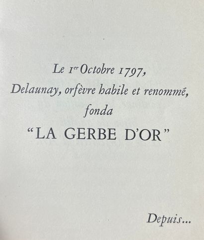 [BIJOUTERIE] “La Gerbe d'Or”. Draeger s.l....