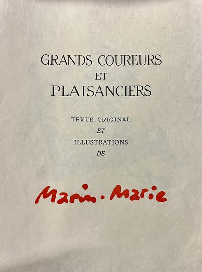 MARIN MARIE, d'après Grands coureurs et plaisanciers. Paris 1957, Un des 22 exemplaires... Gazette Drouot