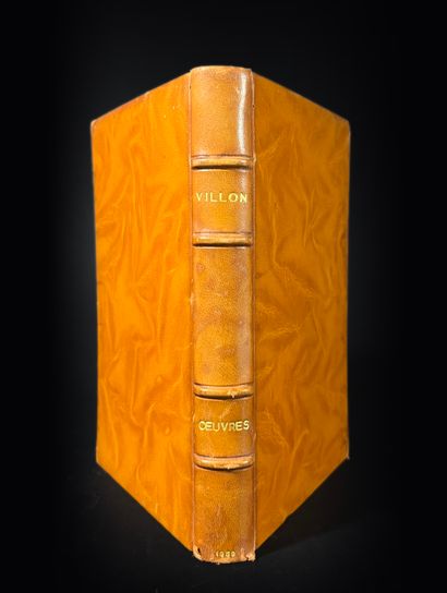 null VILLON François
OEuvres. Le même, this one n°1800. Bound in 8 full orange calf,...