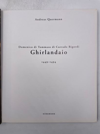 null «Domenico di Tommaso di Currado Bagordi Ghirlandaio 1449-1494», Andreas Quermann,...