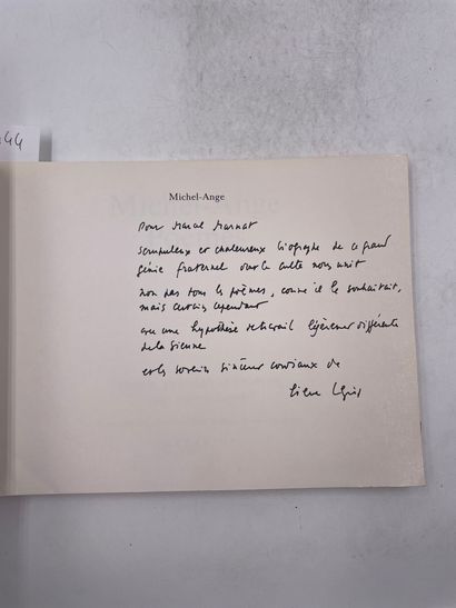 null «Michel-Ange Poèmes», Pierre Leyris, Ed. Mazarine, 1983

"DÉLIVRANCE AU 25 RUE...