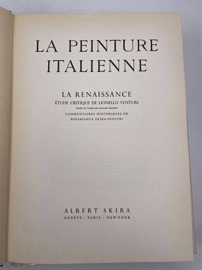 null 2 tomes : «La Peinture Italienne, les créateurs de la renaissance», Lionello...