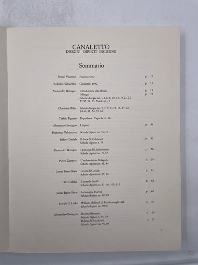 null «Canaletto, Disegni-dipinti-incisioni», Alessandro Bettago, Ed. Neri pozza editore,...