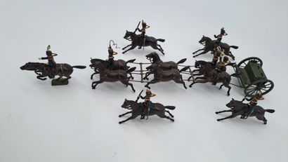 null FABRICANTS DIVERS. BRITAINS. King’s Troop Royal Artillery. Ce lot se compose...