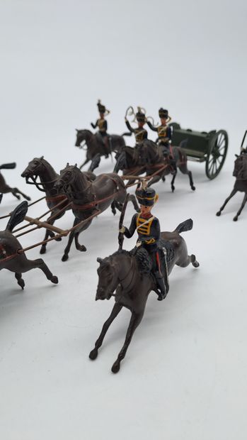 null FABRICANTS DIVERS. BRITAINS. King’s Troop Royal Artillery. Ce lot se compose...