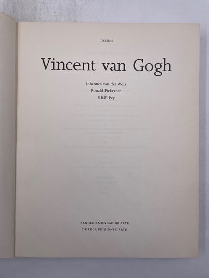 null «Vinvent Van Gogh, Dessins», Johannes Van Der Wolk, Ronald Pickvance, E.B.F....
