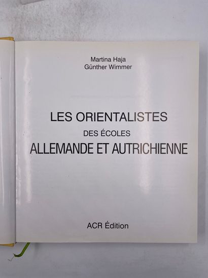 null «Les orientaliste, des écoles allemande et autrichienne», Martin Haja, Günther...