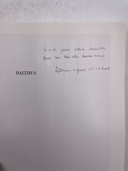 null «Balthus», Jean clair, Dominique Radrizzani, Ed. Fondation pierre Giannadda,...