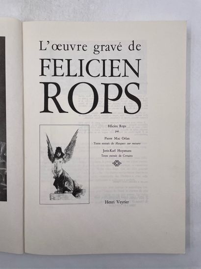 null «Felicien Rops», Pierre Mac Orlan, Joris-Karl Huysmans, Ed. Henri Veyrier, 1975

"DÉLIVRANCE...