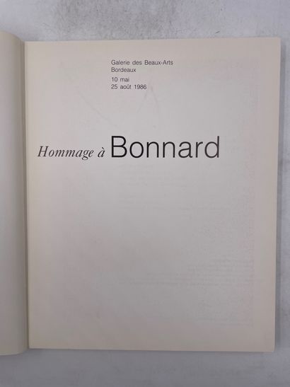 null «Hommage a Bonnard», Ed. Galerie des beaux-art de bordeaux, 1986

"DÉLIVRANCE...