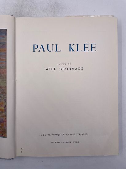 null «Les grands peintres, Klee», Will Grahmann, Ed. Édition cercle d’art, 1968

"DÉLIVRANCE...
