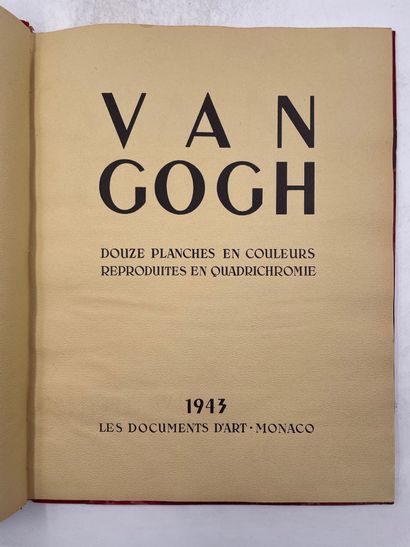 null «Van Gogh», Douze planches en couleurs reproduites en Quadrichromie, 1943, Ed....