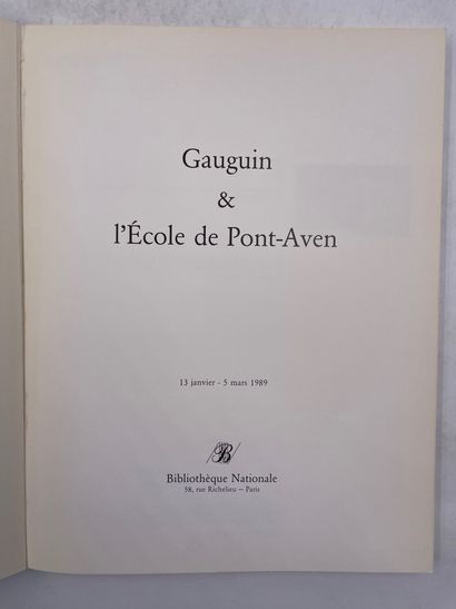 null «Gauguin et l’école Pont-Aven», Marianne Grivel, Ed. Bibliothèque nationale,...