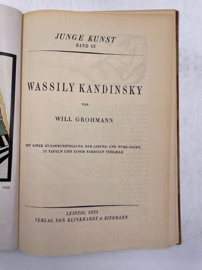 null «Wassily Kandinsky», Will Grohmann, Ed. verlag, 1924, livre en allemand

"DÉLIVRANCE...