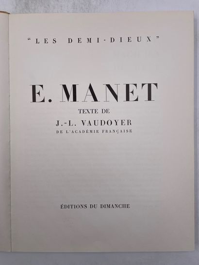 null «Les demi dieux,E Mannet», J L Vaudoyer, Ed. Édition du dimanche, 1955

"DÉLIVRANCE...