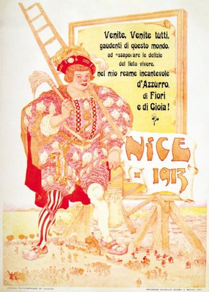 MOSSA GUSTAVE ADOLPHE Nice 1913 1912 Ventite, venite tutti, gaudenti di questo mondo,...