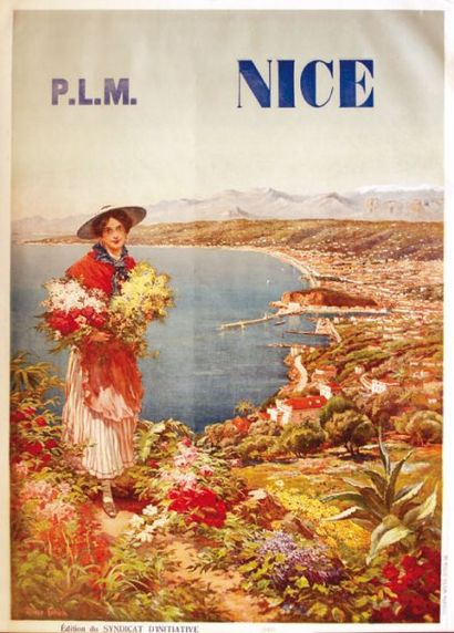 COMBA PIERRE Nice - P.L.M. Moullot Marseille Aff. N.E. B.E. B + Petites déchirures...