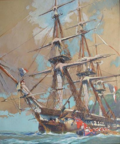 Albert BRENET (1903-2005) (Peintre de la Marine)