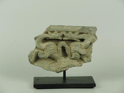 ART GRECO-BOUDDHIQUE DU GANDHARA (Ier - Vème siècle) Fragment d'élément décoratif...