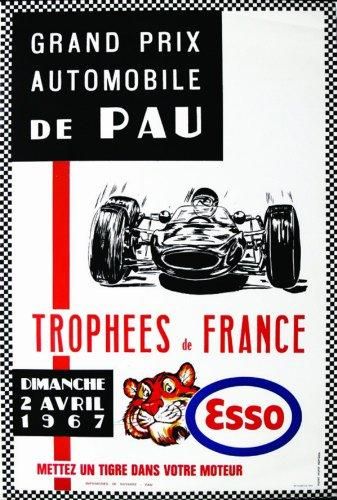 null Grand Prix Automobile de Pau - Courbet Paris 1 Affiche Non-Entoilée B.E. B +...
