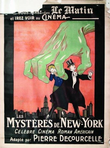 null Les Mystères de New-York 1915 - CLERICE 1 Affiche Non-Entoilée B.E. B - Déchirures....