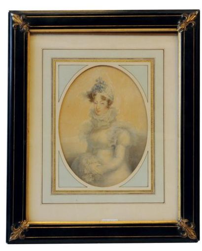 BERA Armand Philippe (1784-1836) «Portrait présumé de SAR la duchesse d'Angoulême»...