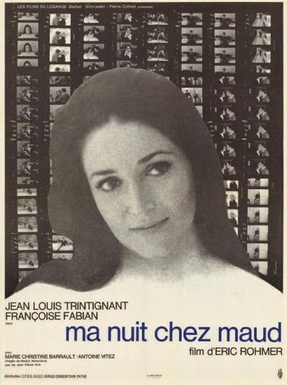 null MA NUIT CHEZ MAUD Eric ROHMER 1969 Française 120x160cm/47x63in. Saint -Martin...