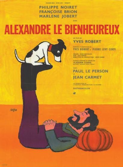 null ALEXANDRE LE BIENHEUREUX Yves ROBERT 1967 Française 120x160cm/47x63in. Saint...