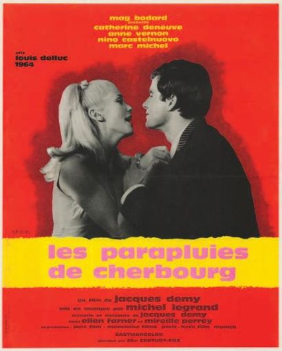 null PARAPLUIES DE CHERBOURG (les) Jacques DEMY 1964 Française 45x55cm/18x21in. Lichtert...