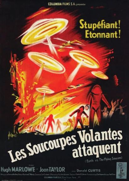 null SOUCOUPES VOLANTES ATTAQUENT (les) EARTH VS. FLYING SAUCERS Fred F. SEARS 1956...