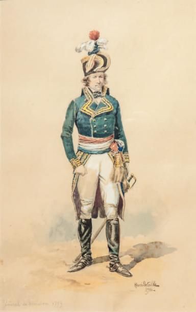 Detaille. (H.) Général de division en 1799. L'homme est représenté en grand uniforme...