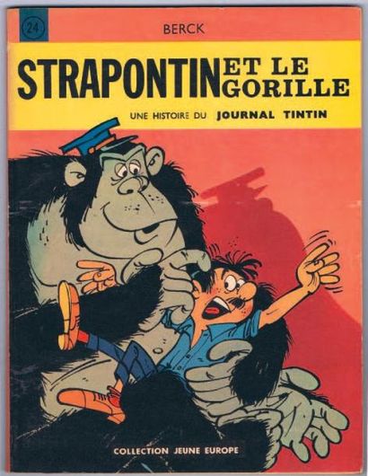 BERCK «Strapontin et le Gorille». (Strapontin 3). Lombard 1964, broché. Édition originale....