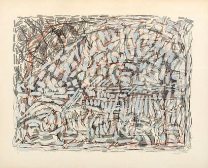 Jean-Paul Riopelle (1923-2002) Composition Lithographie signée au crayon en bas à...